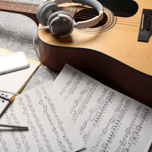 Image for a segment expanding on the benefits of our group guitar classes, a specialty we offer in addition to Apex's best guitar lessons.